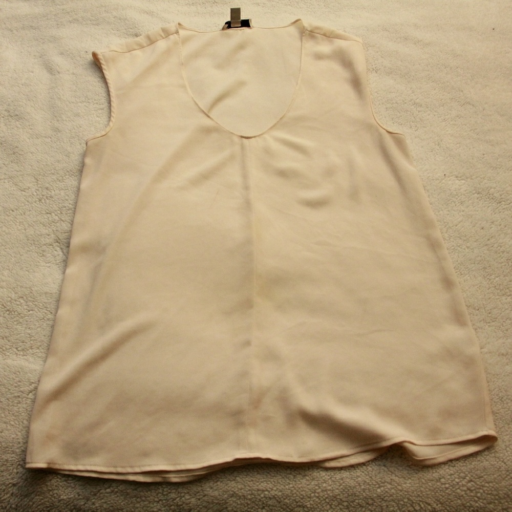 J.CREW Silky Beige Tank Size 2